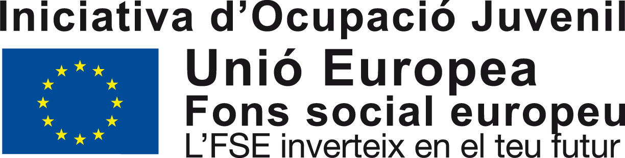 Logo Iniciativa d'Ocupació Jovenil - Fons Europeu