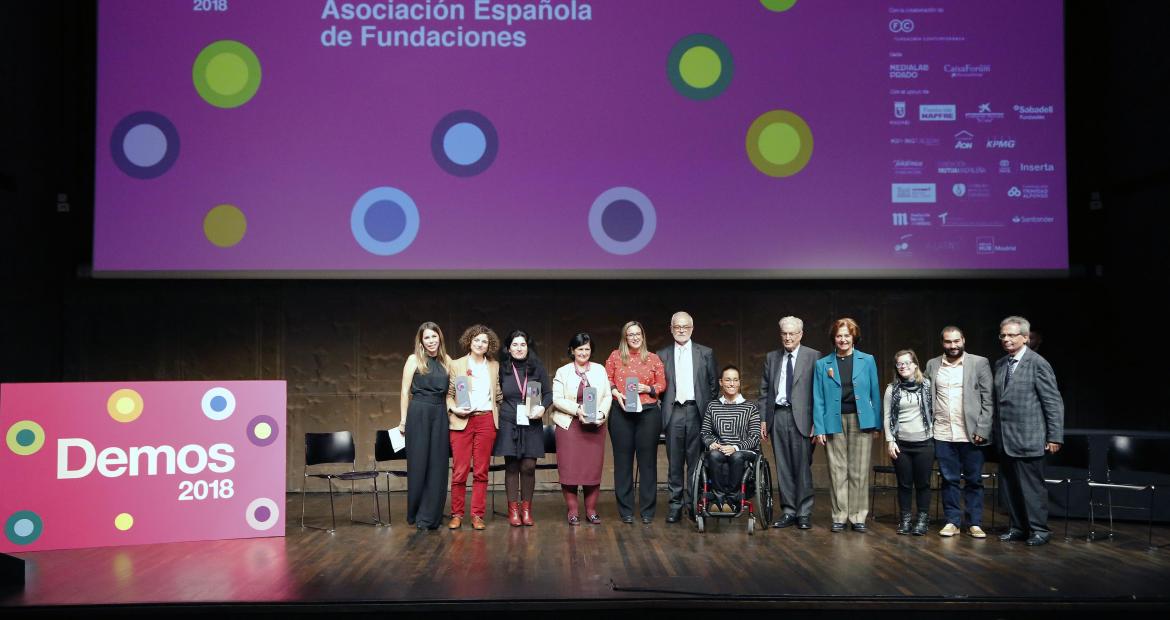 Fundación Adsis recibe el premio de la AEF 2018