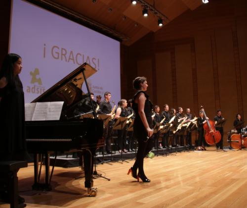 La "Big Band" solidaria en el escenario